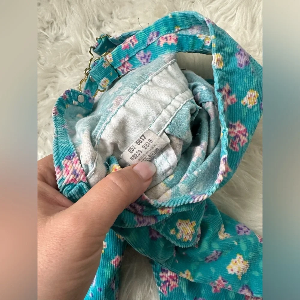 Vintage Oshkosh floral overalls
